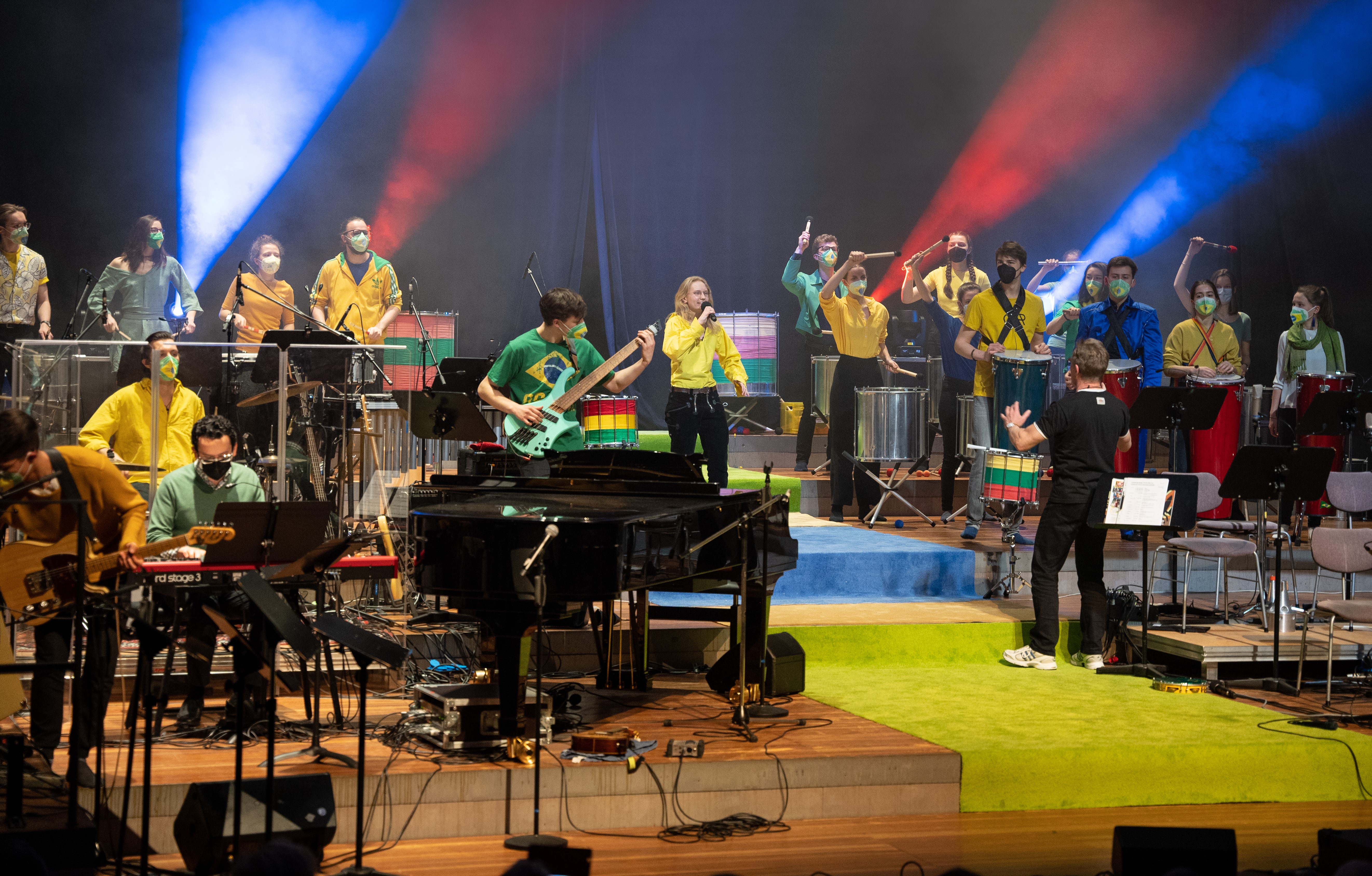 BrazilianBeatz beim "Viva o Brasil"–Konzert am 6. Februar 2022 in der Musikhochschule Lübeck (Danke an Maximilian Busch für das Foto)